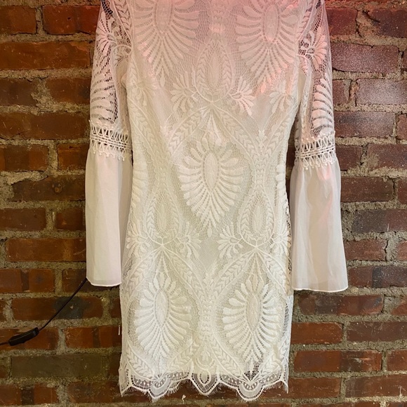 White Cocktail Dress - Picture 2 of 4